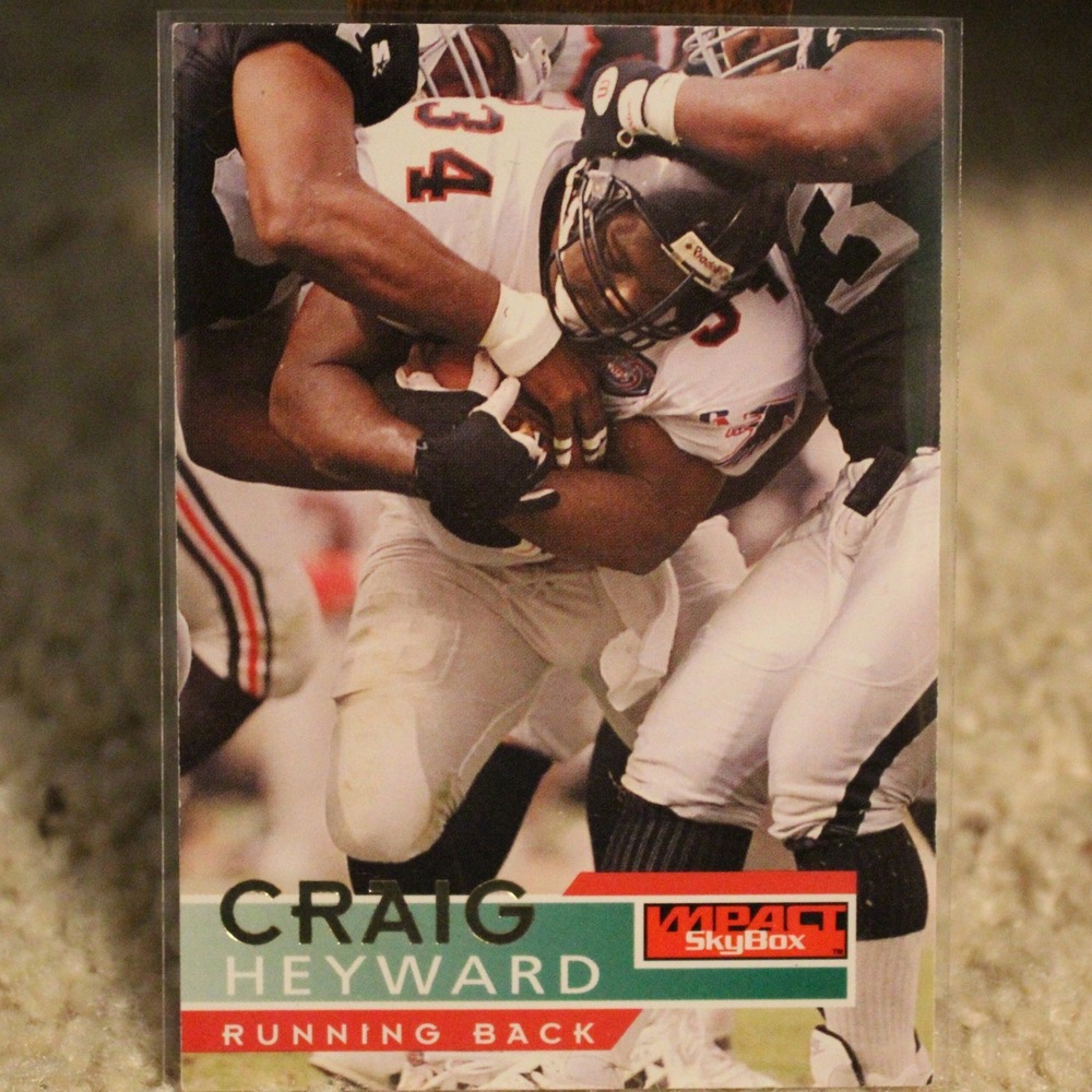1995 SkyBox Impact Craig Heyward Atlanta Falcons Card 6 Ironhead NFL Gorpcore